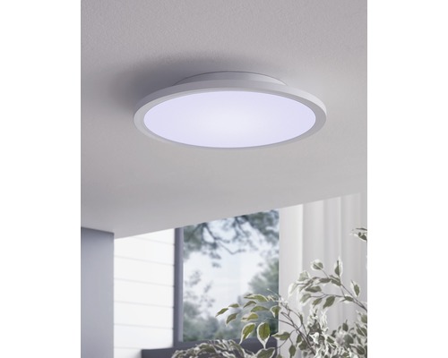 LED stropní svítidlo Eglo Crosslink RGBW CCT 16W 2100lm 2700-6500K bílé s dálkovým ovládáním