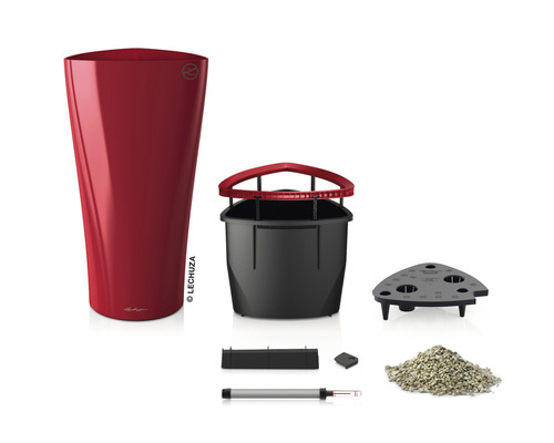 Lechuza Classico 43 kompletní sada s květináčem, vnitřní nádobou, zeminovým substrátem a ukazatelem hladiny vody