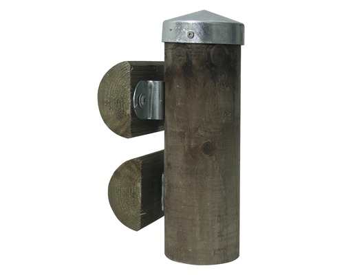 Dřevěný plotový sloupek s hlavicí