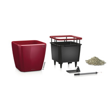 Květináč Lechuza Cube Glossy s příslušenstvím