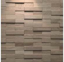 Dřevěný stěnový panel s trojrozměrným vzhledem