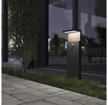 LED venkovní sloupkové osvětlení Panlux Natura S IP54 12W 960lm 4000K šedé se senzorem pohybu-thumb-2