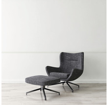 Křeslo s podnožkou na čtyřnohém rámu