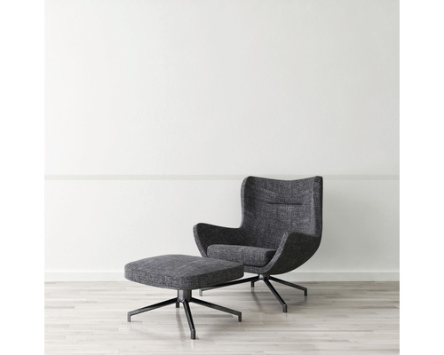 Křeslo s podnožkou na čtyřnohém rámu