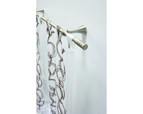 Záclonová tyč se závěsem na ozdobu