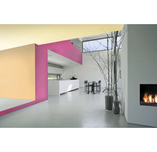 Světlý, moderní pokoj s kuchyní, jídelnou a krbem