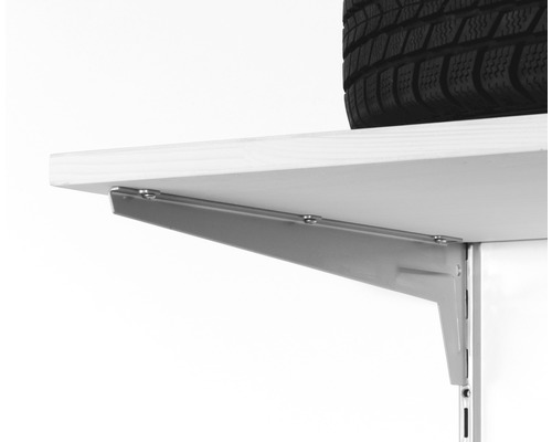 Police s policemi a regálovými lištami