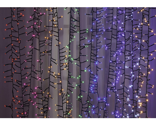 Dekorativní světelný řetěz s různými barvami pro interiér