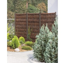 Plotový sloupek pro vrbový plot Lafiora 7 x 7 x 185 cm borovice mořená-thumb-4