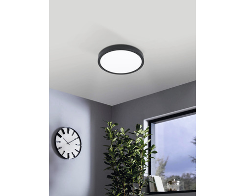 LED osvětlení do koupelny Eglo 99267 FUEVA 5 IP44 20 W 2300 lm 3000 K černé Kulaté stropní svítidlo v místnosti