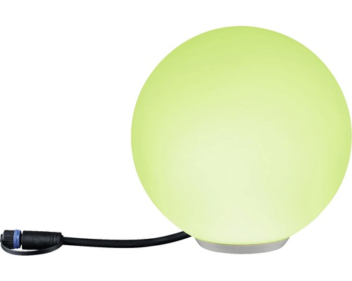 Dekorativní zahradní lampa kulovitého tvaru s kabelovou přípojkou