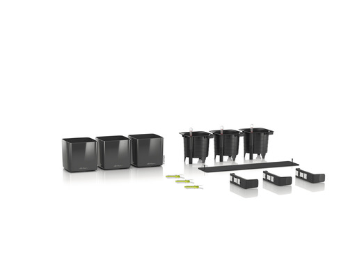 Kompletní sada květináčů s vložkami, ukazateli hladiny vody a příslušenstvím