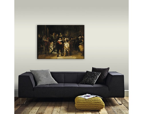 Obraz Noční hlídka nad pohovkou v obývacím pokoji