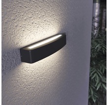 LED venkovní nástenné osvětlení Panlux Bloco IP54 10W 600lm 3000K tmavě šedé-thumb-2
