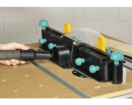 Vodicí lišta Wolfcraft s odsávacím hrdlem pro presné rezy