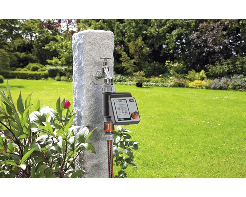 Zahradní kohoutek Gardena s ovládáním zavlažování