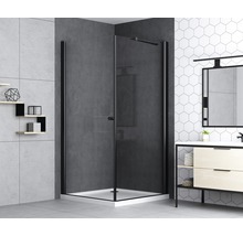 Sprchové dveře basano Modena otočné prosklené se světle černým profilem 88,8 cm PZ KT9/20-thumb-3