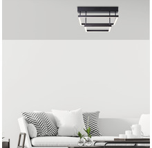 LED stropní svítidlo Brilliant Ranut 21 W 1360 lm 3000 K černé stmívatelné