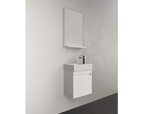 Koupelnová umyvadlová sestava se zrcadlem do koupelny