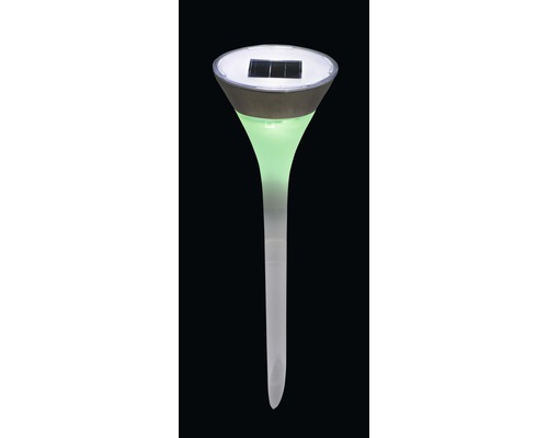 Zahradní lampa se solárním panelem a zemním hrotem