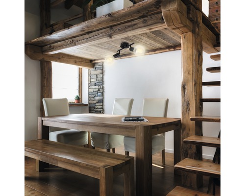 Bodové osvětlení Briloner Black Steel E27 2x60W černé Bodové osvětlení Briloner Black Steel E27 2x60W černé