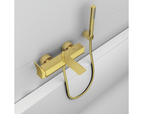 Vanová baterie s ruční sprchou pro montáž na stěnu