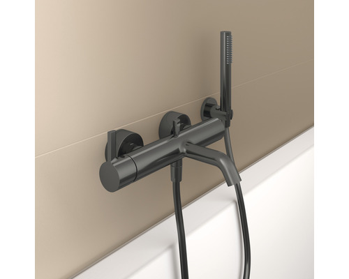 Nástěnná vanová baterie s ruční sprchou