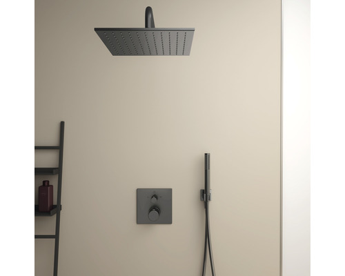 Sprchová souprava s hlavovou sprchou, ruční sprchou a termostatem