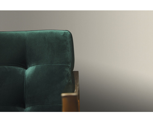 Detail zelené pohovky s čalouněním