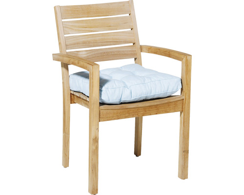 Dřevěná židle s područkami a sedákem