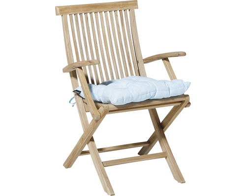 Teakový zahradní židle s područkami a poduškou