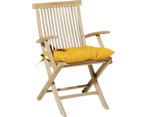 Zahradní židle z masivního dřeva s podložkou