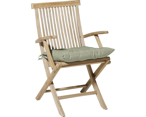 Zahradní křeslo z teakového dřeva s poduškou