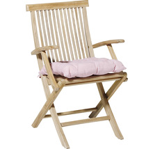 Dřevěné zahradní křeslo s područkami a polštářem