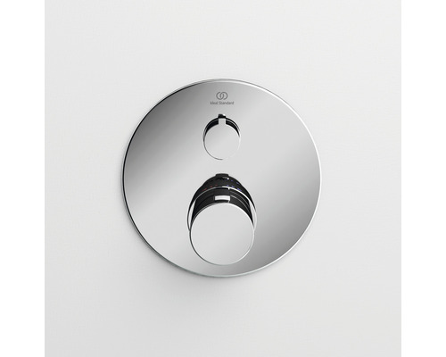 Logo Ideal Standard. Kulatá podomítková armatura pro sprchu nebo vanu.