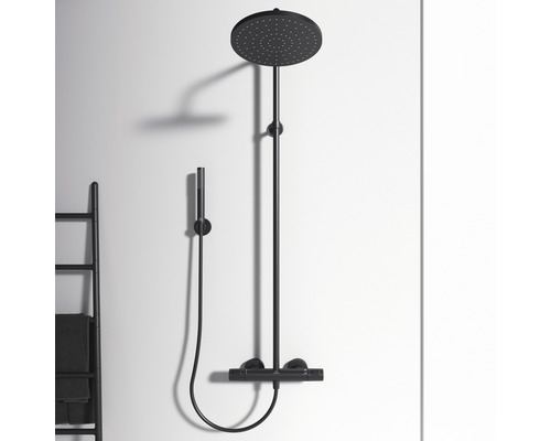 Sprchový systém s hlavovou sprchou, ruční sprchou a termostatickou baterií
