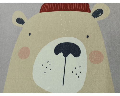 Ilustrace medvěda s čepicí