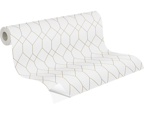 Role tapety s geometrickým vzorem