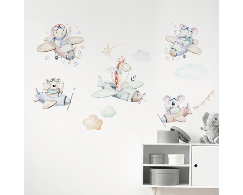 Nástěnná dekorace se zvířecími motivy v letadlech do dětského pokoje