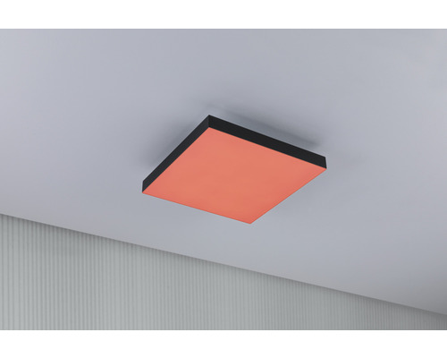 Čtvercové stropní svítidlo s černým rámem