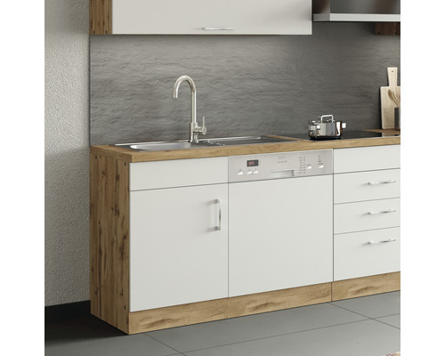 Kuchyňská linka s dřezem, myčkou a spodními skříňkami