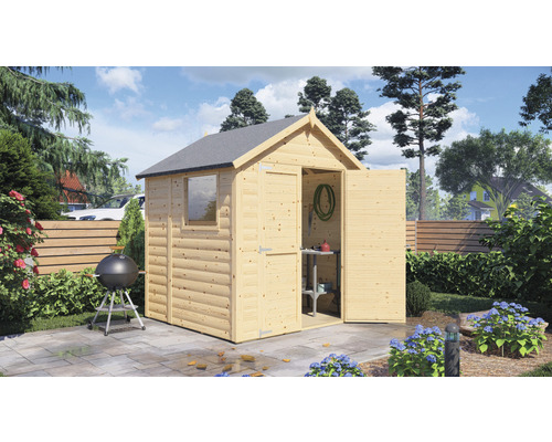 Dřevěný zahradní domek Konsta Modus 181 x 175 cm přírodní Dřevěný zahradní domek Konsta Modus 181 x 175 cm přírodní