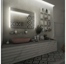 LED zrcadlo do koupelny s osvětlením Nimco 90 x 70 cm s dotykovým senzorem ZP 17019V