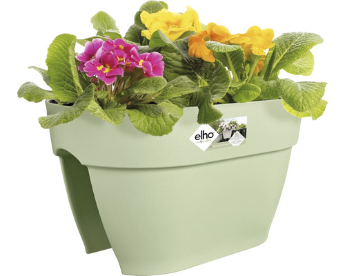 Plastový květináč s barevnými jarními květinami