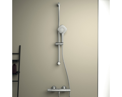 Sprchový set s čtvercovou sprchovou hlavicí a termostatickou baterií