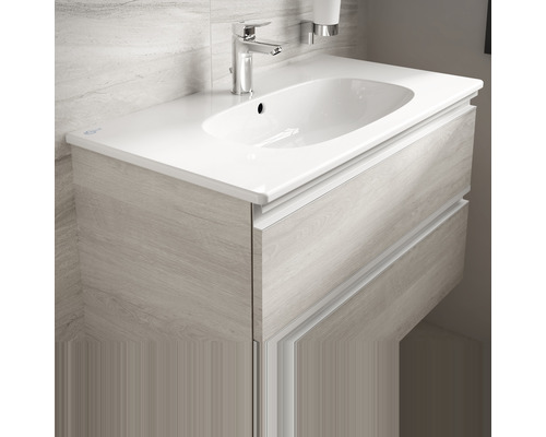 Skříňka pod umyvadlo s umyvadlem a dvěma zásuvkami