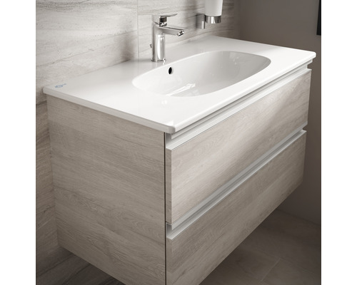 Skříňka pod umyvadlo se dvěma zásuvkami a umyvadlem na desku