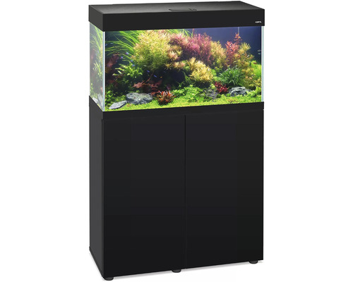 Akvarijní kombinace se spodní skříňkou, osázená a osvětlená