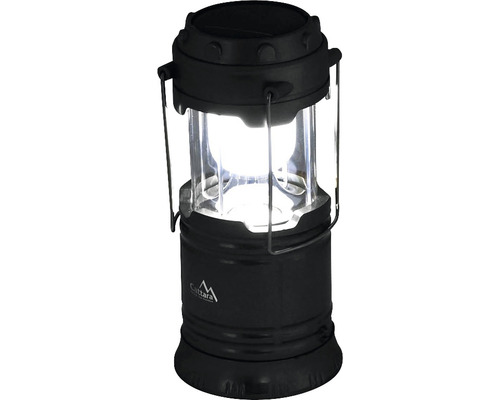 Černá LED lampa s držadlem a logem Cattara