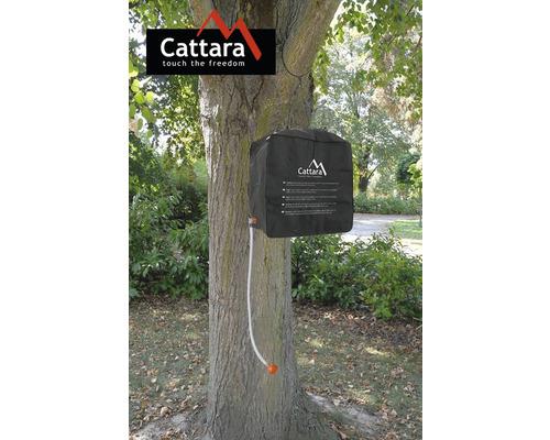 Sprchový vak Cattara připevněný ke stromu pro zahradní sprchu